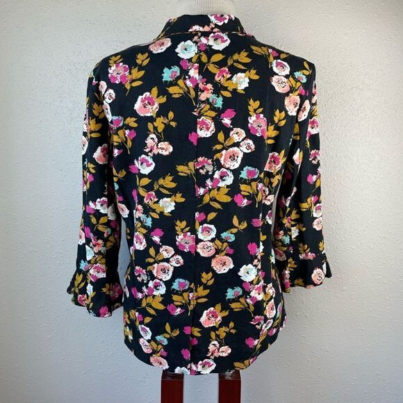 Abound Single Button Quarter Sleeve Floral Dress Jacket Size XS EUC - Picture 5 of 7